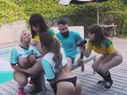 FIFA 2018 piłka nożna na żywo małe dziewczyny kurwa głęboko czarny autokarem